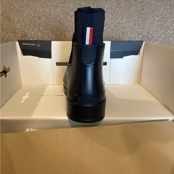 NWT Tommy Hilfiger Dark Blue Blayr Size 10M Rain Boots - Picture 4 of 6